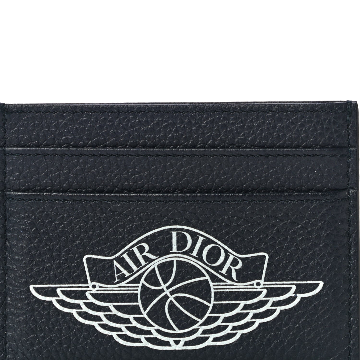 Christian Dior X AIR JORDAN Grained Calfskin Card Holder Bleu 5 of 10