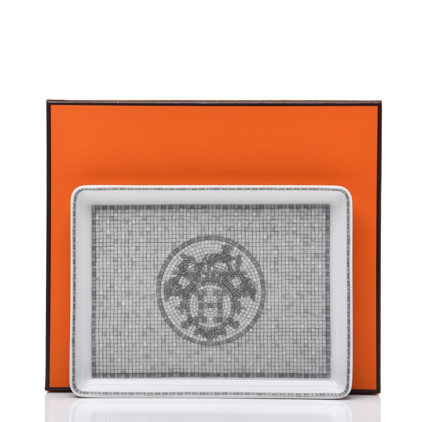Porcelain Mosaique Au 24 Sushi Plate Platine