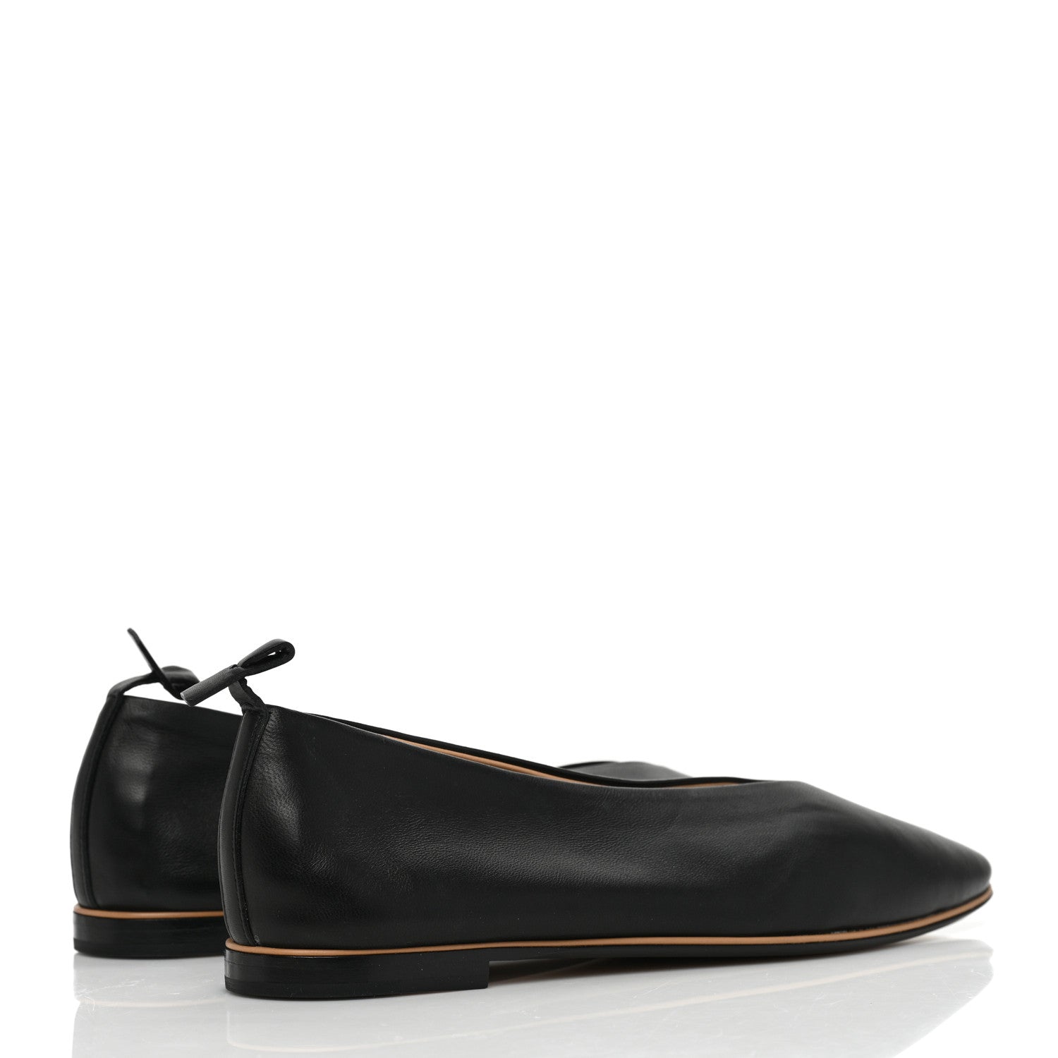 Bottega Veneta Nappa Almond Flats 35 Black 4 of 7