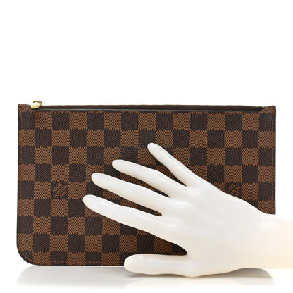 Louis Vuitton Damier Ebene Neverfull MM GM Pochette 2 of 10