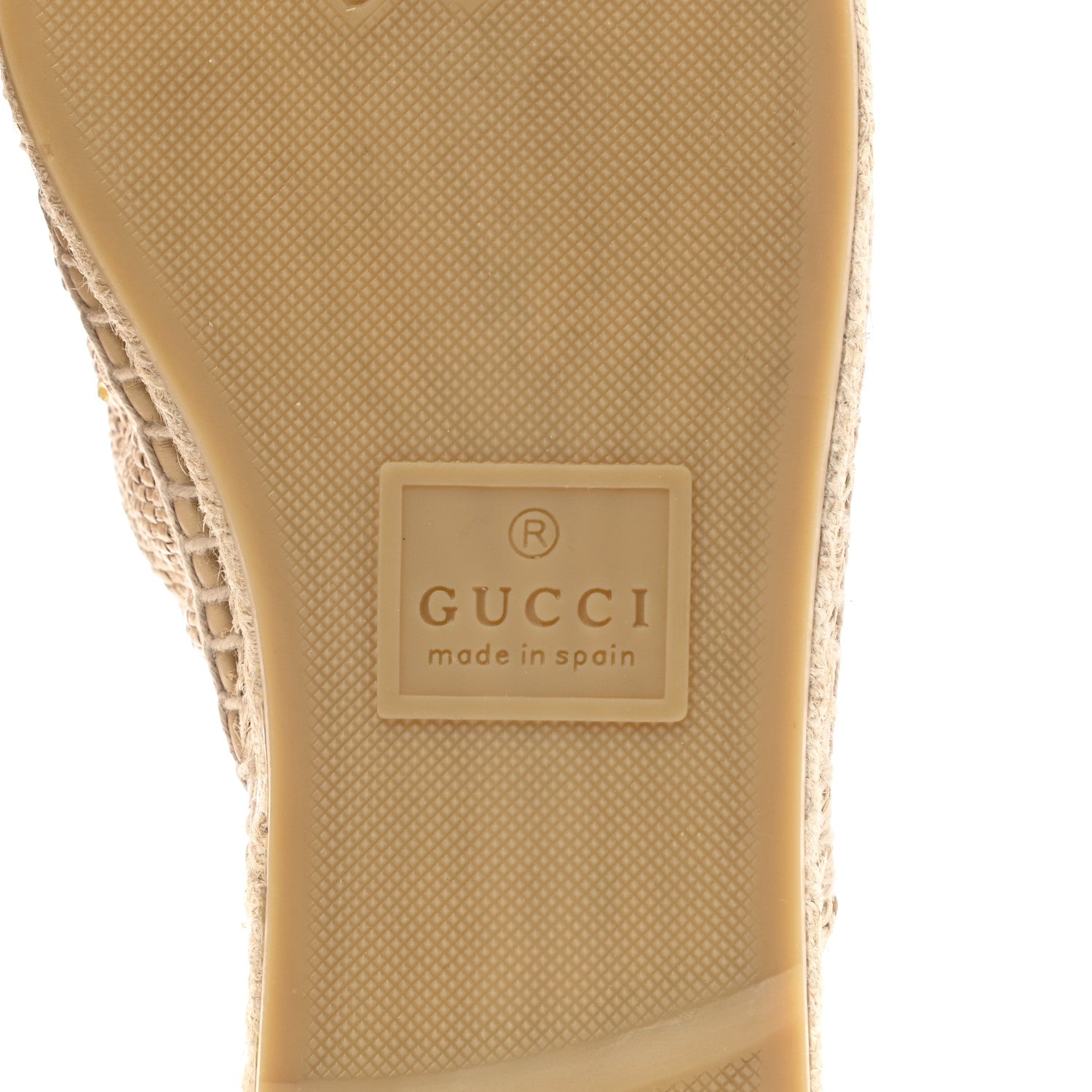 Gucci Straw Elaphe Matelasse GG Marmont Espadrille Slippers 38 Natural Cream Brown 6 of 10