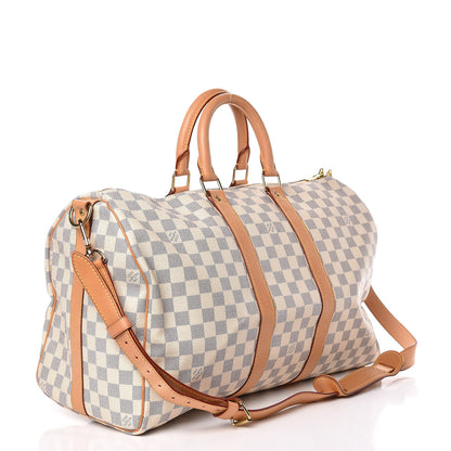 Louis Vuitton Damier Azur Keepall Bandouliere 45 3 of 14