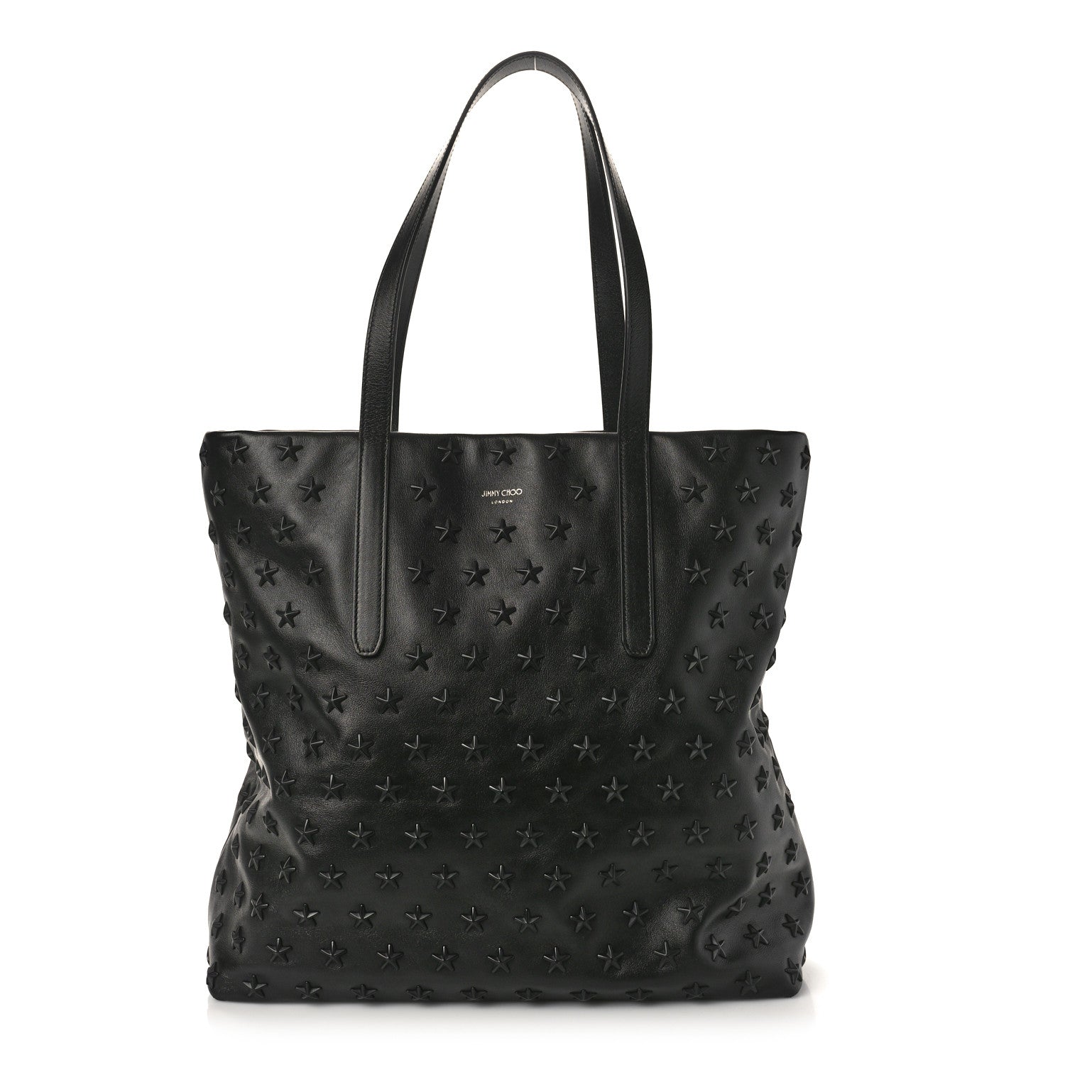 Jimmy Choo Calfskin Stars Pimlico North South Tote Black 1 of 9