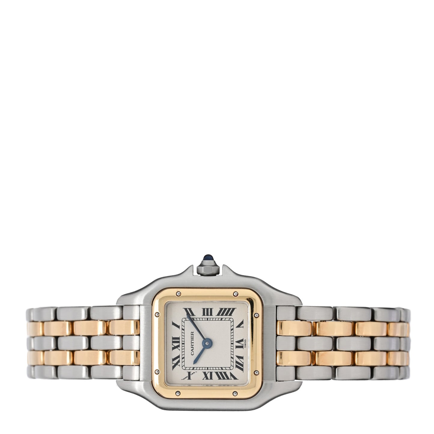 Stainless Steel 18K Yellow Gold 22mm Panthere Quartz Watch