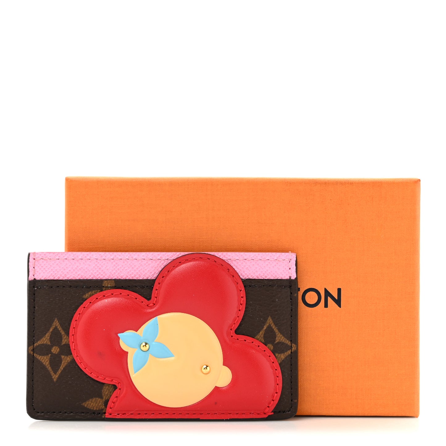 Monogram Vivienne Card Holder Pale Pink