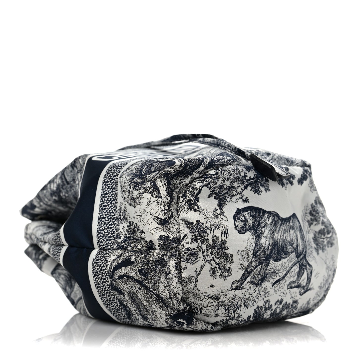 Technical Fabric Embroidered Toile De Jouy Sauvage DiorTravel Pouch Blue