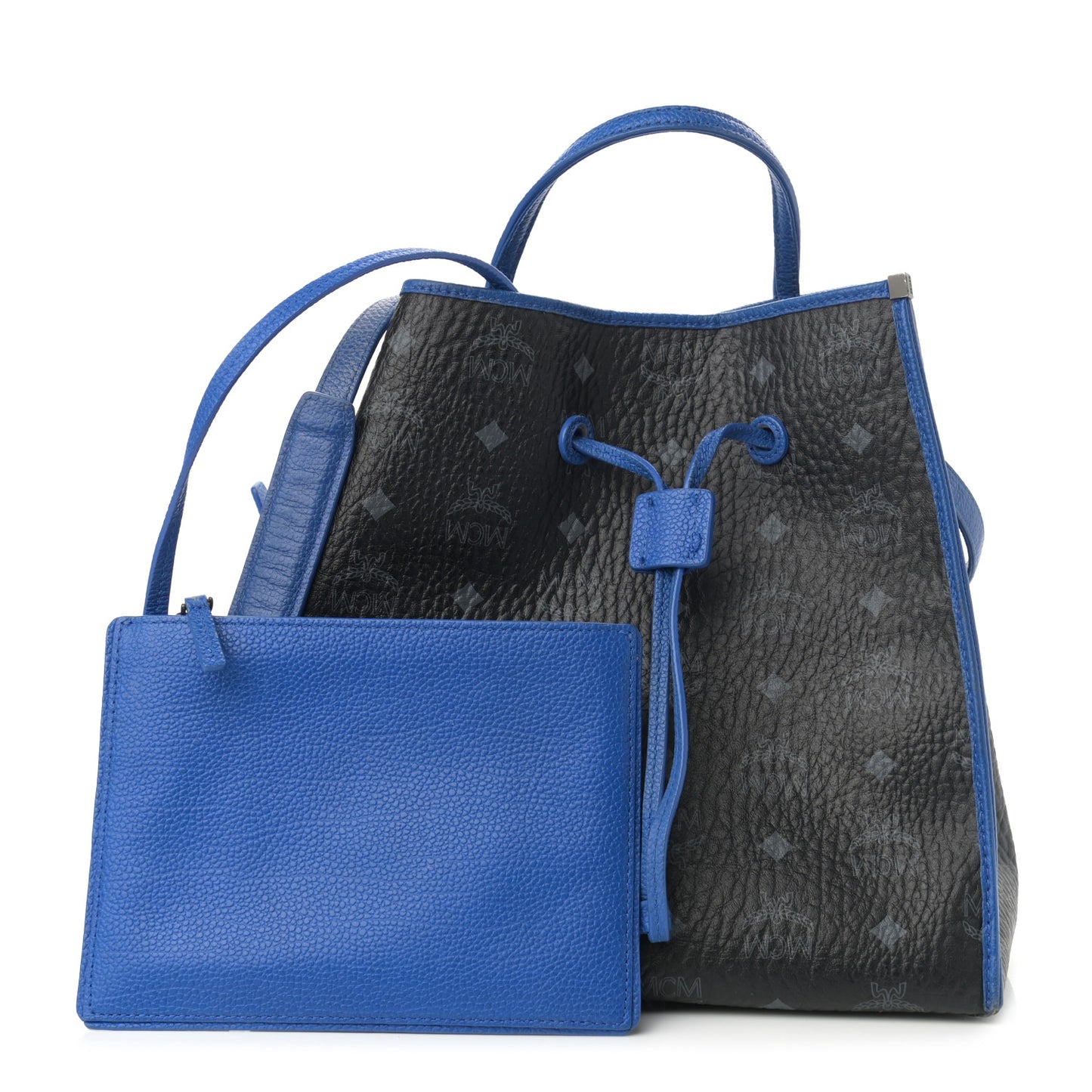 Visetos Kira Drawstring Bag Black Blue