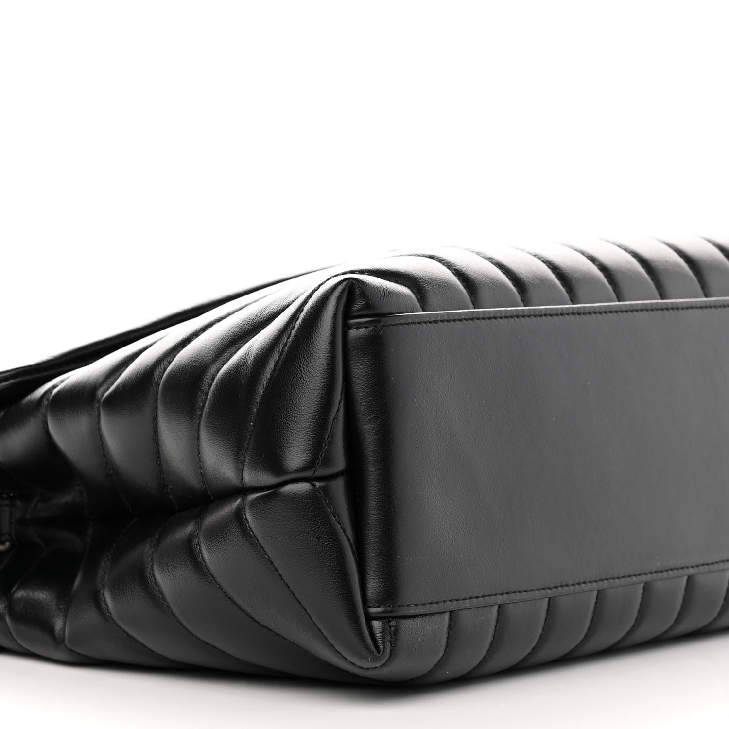 Saint Laurent Calfskin Y Quilted Monogram Medium Loulou Chain Satchel Black 8 of 9