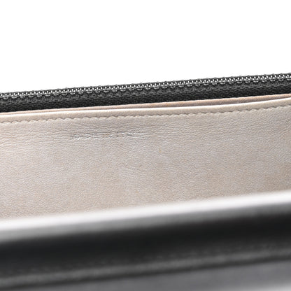 Chanel Lambskin Camellia Embossed Wallet On Chain WOC Black 7 of 11