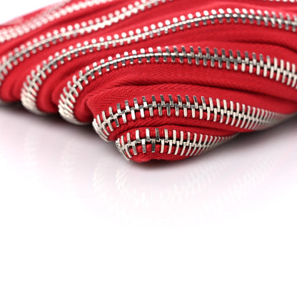 Alexander Wang Metal Nylon Zipper Clutch Red 7 of 8