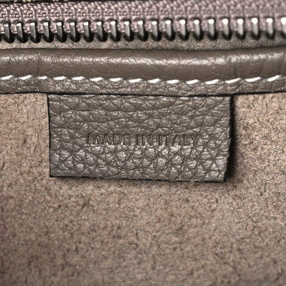 Celine Drummed Calfskin Nano Luggage Souris 7 of 11