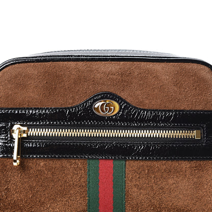 Gucci Suede Small Ophidia Belt Bag 85 34 Brown 8 of 11