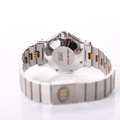 Cartier Stainless Steel 18K Yellow Gold 29mm Santos Octagon Quartz Watch 4 of 5