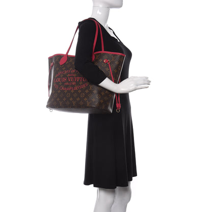Louis Vuitton Monogram Articles de Voyage Ikat Neverfull MM Rose Indien 2 of 10