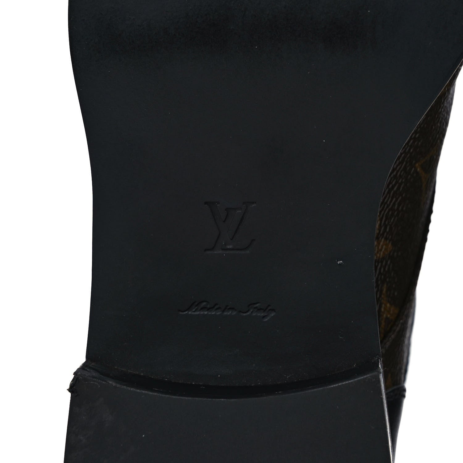 Louis Vuitton Calfskin Monogram Wonderland Flat Ranger Boots 38 Black 6 of 9