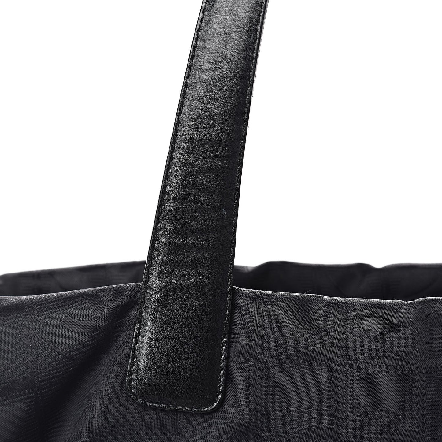 Nylon Large Travel Tote Black