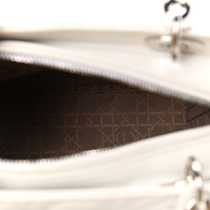 Christian Dior Lambskin Cannage Medium Lady Dior White 4 of 7