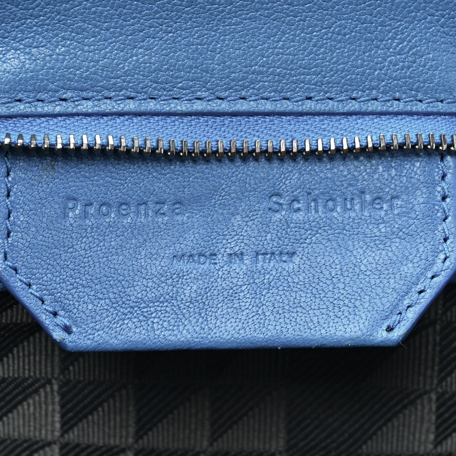 Proenza Schouler Lambskin Fringe PS1 Crossbody Pouch Cobalt Blue 6 of 13