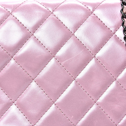 Chanel Glazed Calfskin Quilted Coco Pleats Flap Pink 11 of 19