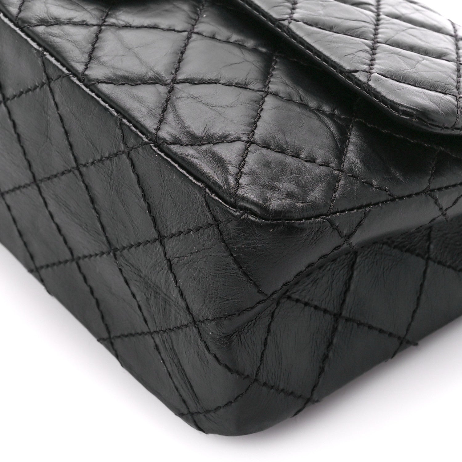 Chanel Aged Calfskin Quilted 2.55 Reissue 225 Flap Black 11 of 11