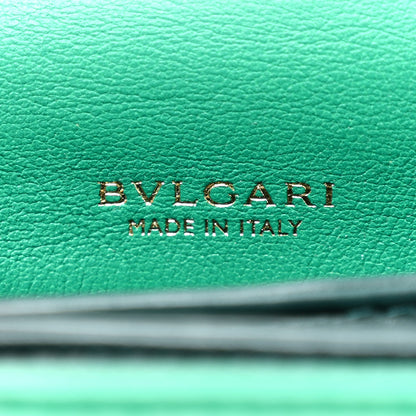 Bulgari Calfskin Serpenti Reverse Micro Top Handle Emerald Green 6 of 10