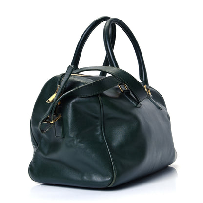 Saint Laurent Calfskin Classic Duffle 6 Green 2 of 4