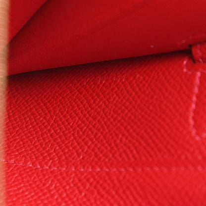 Hermes Epsom Kelly Wallet To Go Rouge Casaque 8 of 11