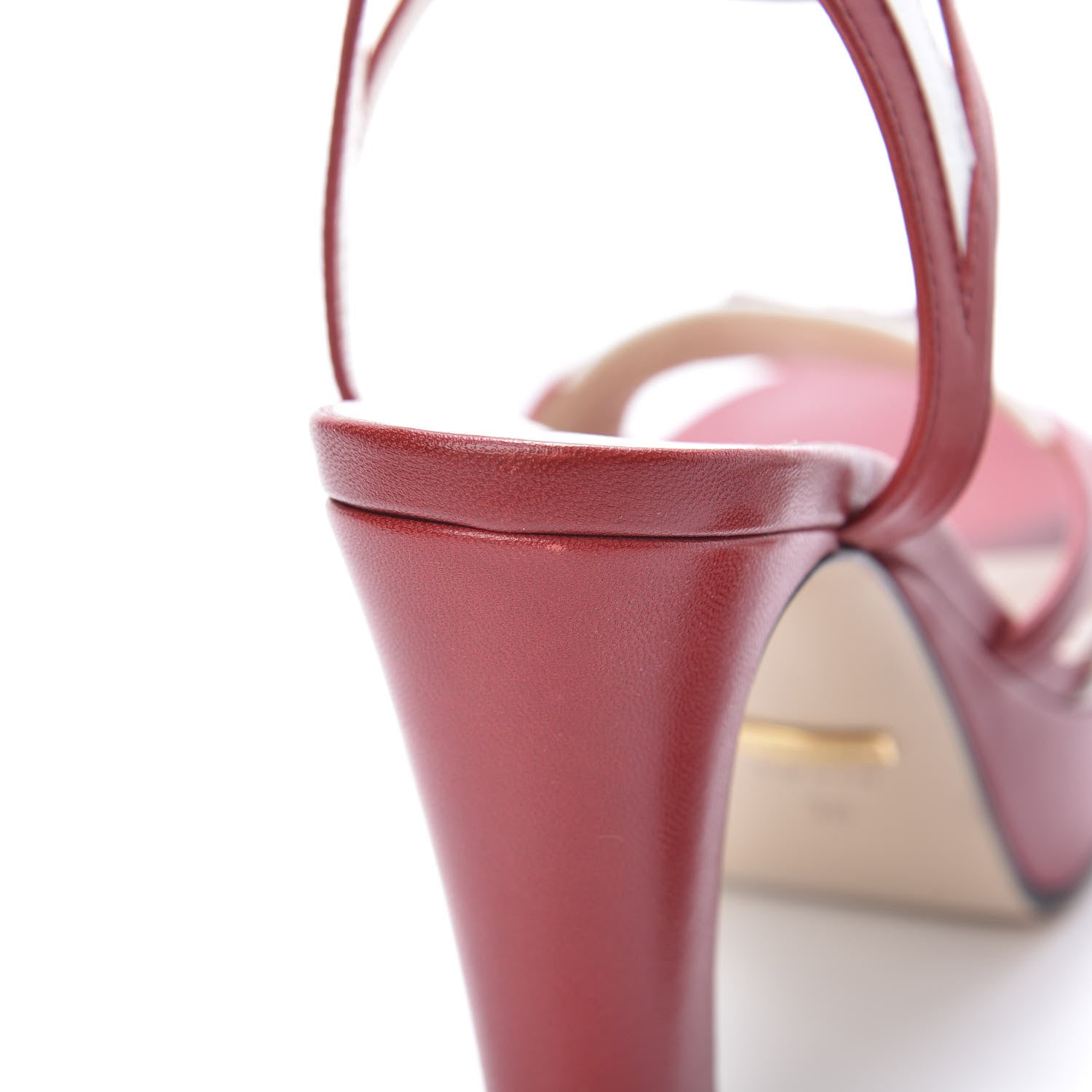 Gucci Malaga Kid Platform Sandals 36 Red 9 of 14