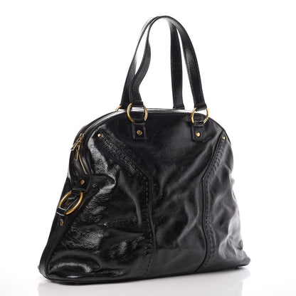 Saint Laurent Patent Oversized Muse Black 3 of 7