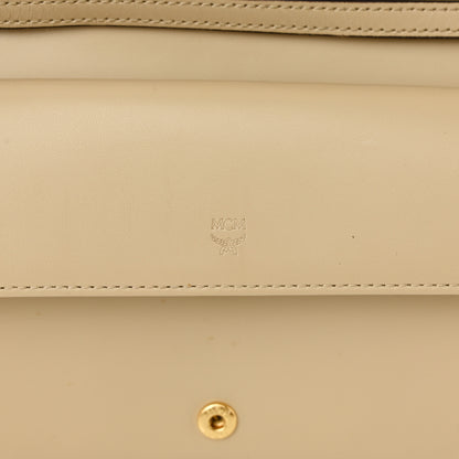 MCM Visetos Chain Wallet Crossbody Beige 6 of 12