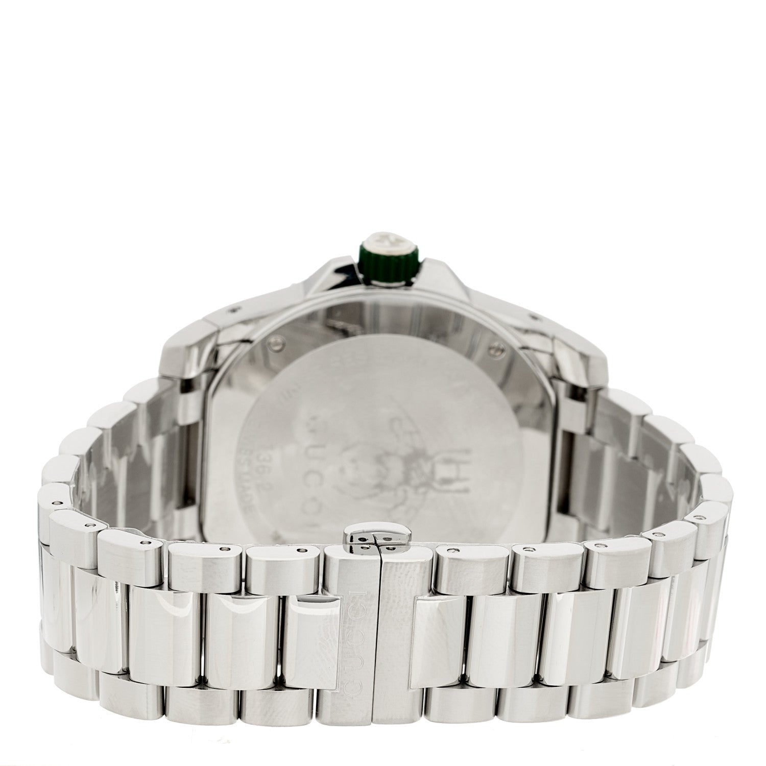 Gucci Stainless Steel 45mm Dive Quartz Watch Green 3 of 4