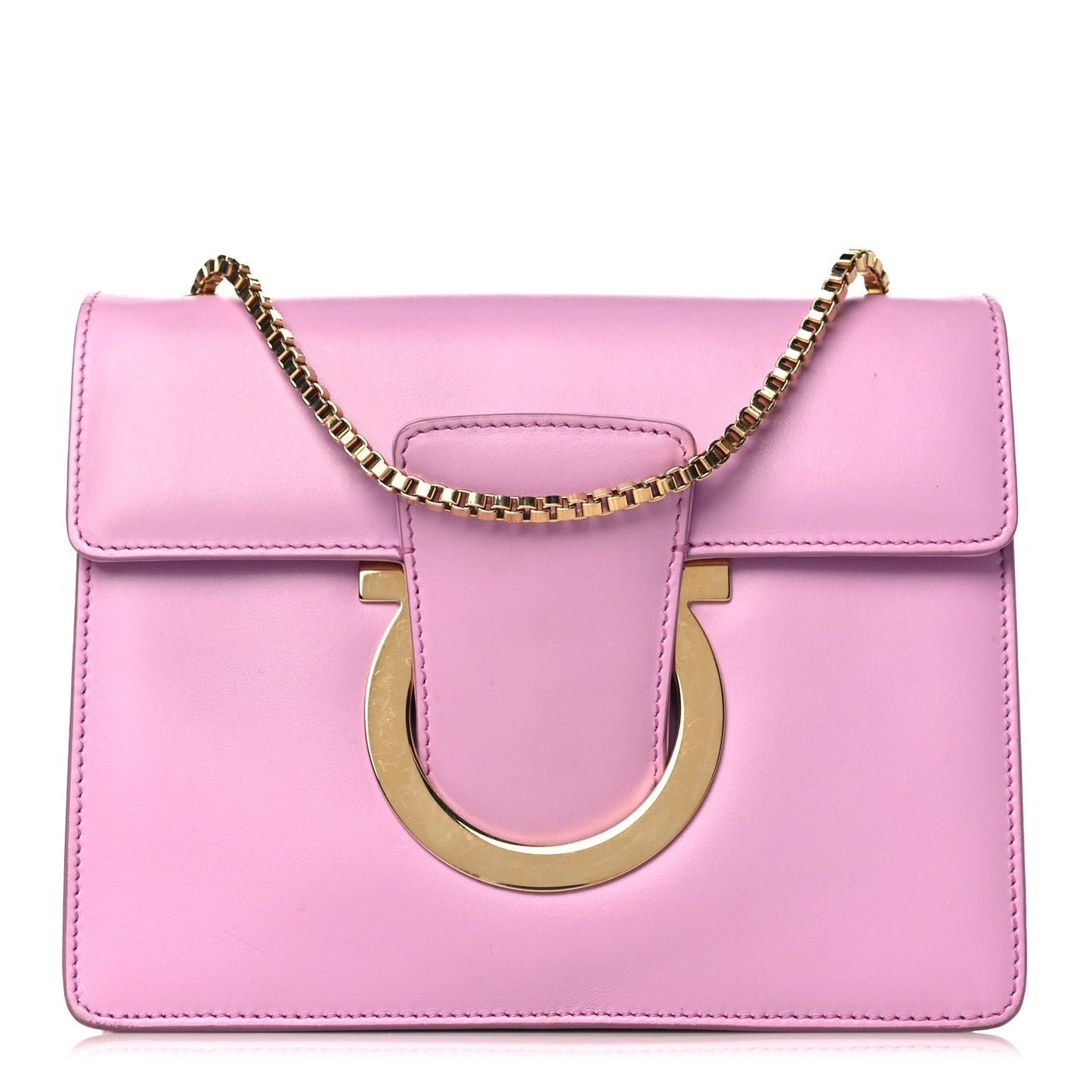 Calfskin Thalia Flap Shoulder Bag Rhododendron