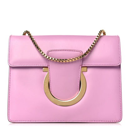 Salvatore Ferragamo Calfskin Thalia Flap Shoulder Bag Rhododendron 1 of 10