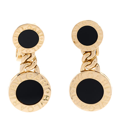 Bulgari 18K Yellow Gold Black Onyx BVLGARI BVLGARI Drop Earrings 1 of 5