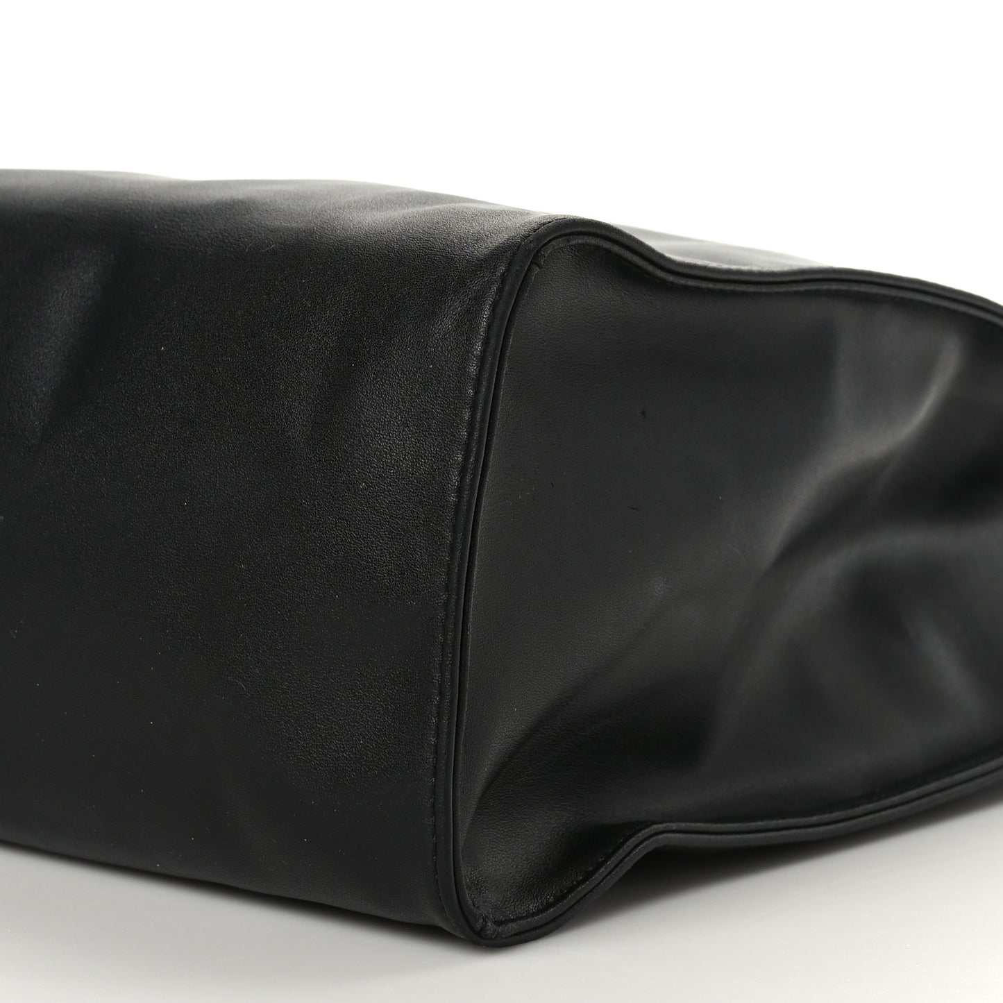 Vegan Leather Medium Shopping Bag Black