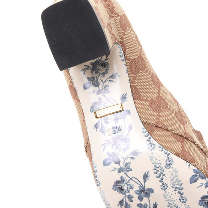 Gucci Monogram GG Victoire 55mm Loafer Pumps 35.5 Beige Ruggine 7 of 9