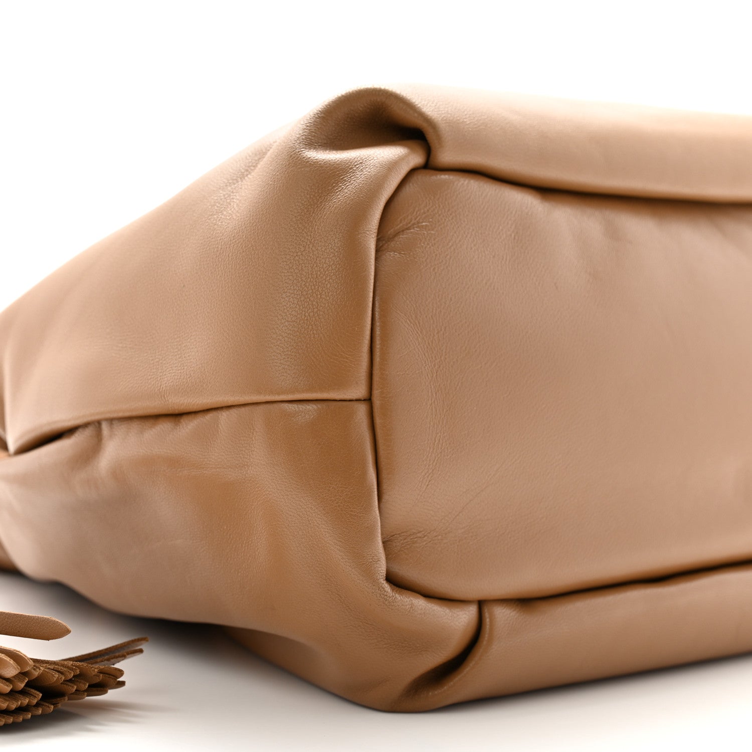Prada Nappa Drawstring Tote Caramel 8 of 10