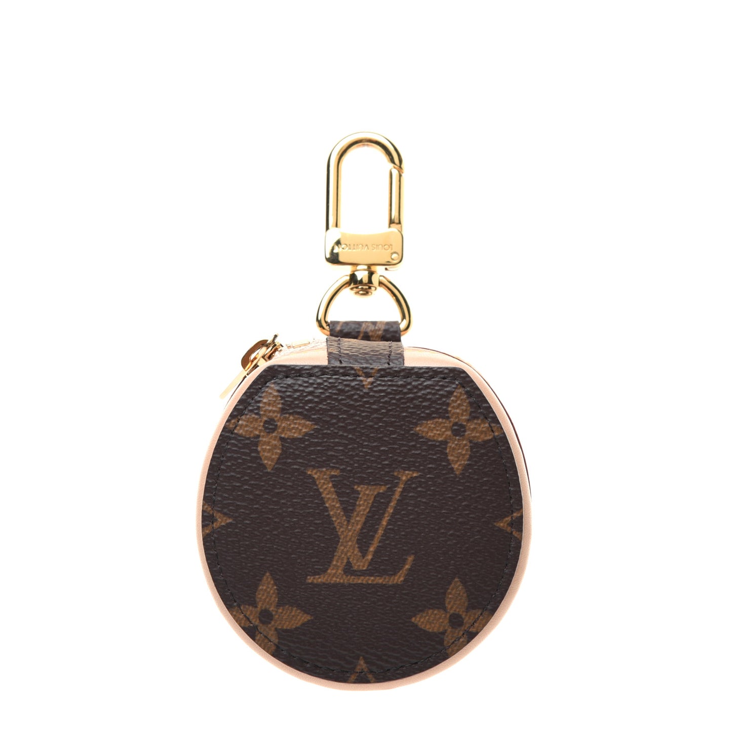 Monogram Round Bag Charm