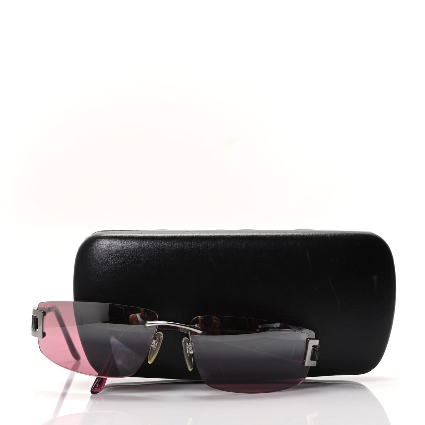 Crystal Square Sunglasses 104-7E Pink