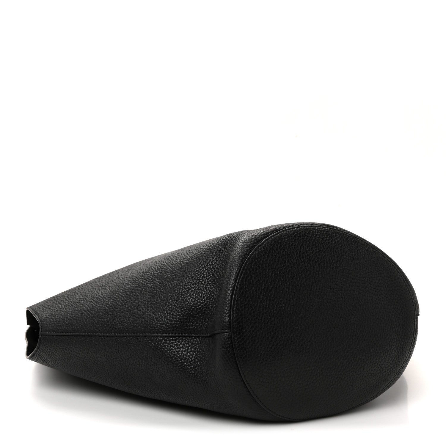 Khaite Pebbled Sport Calfskin Medium Lotus Tote Black 5 of 10