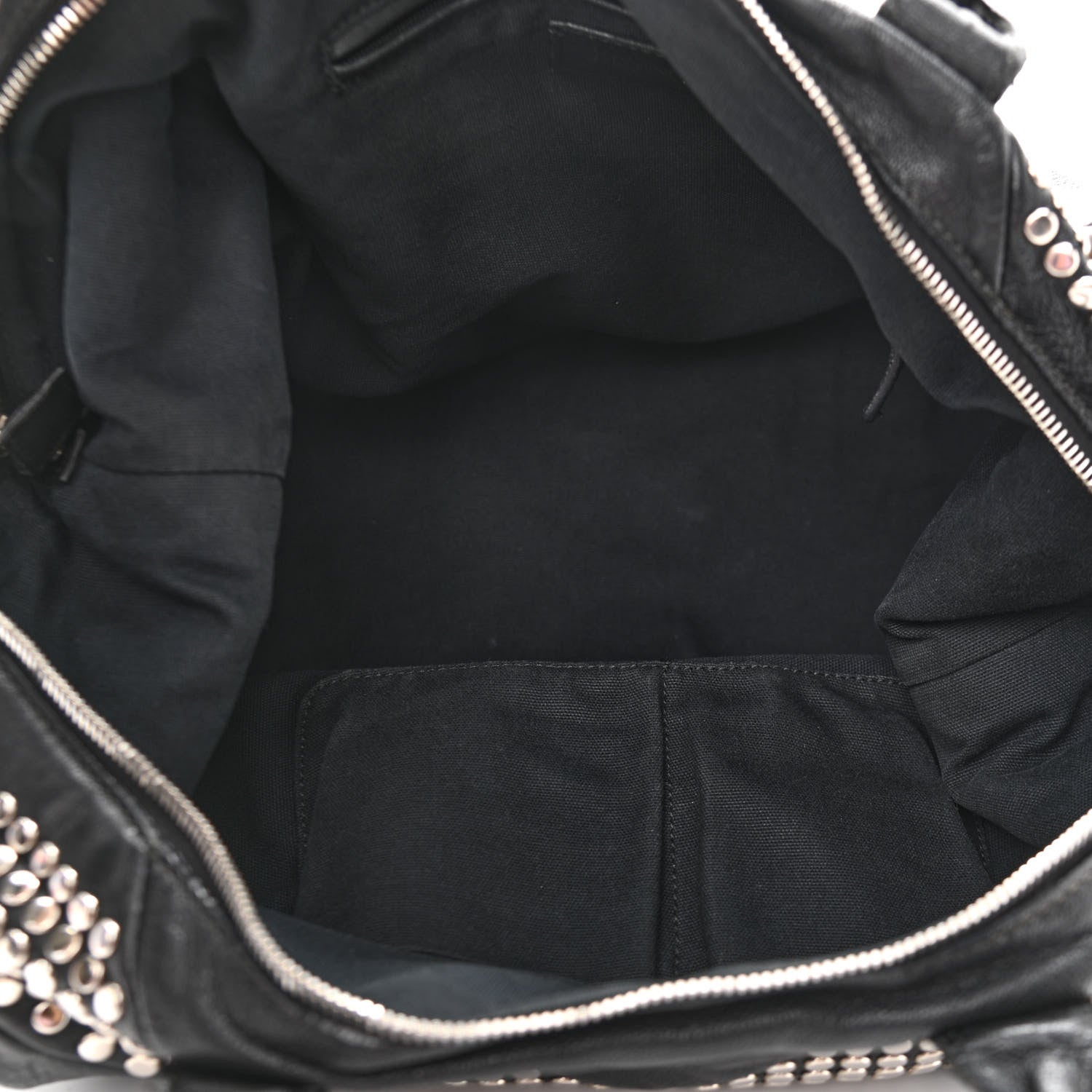 Saint Laurent Calfskin Studded Easy Sac Black 5 of 16