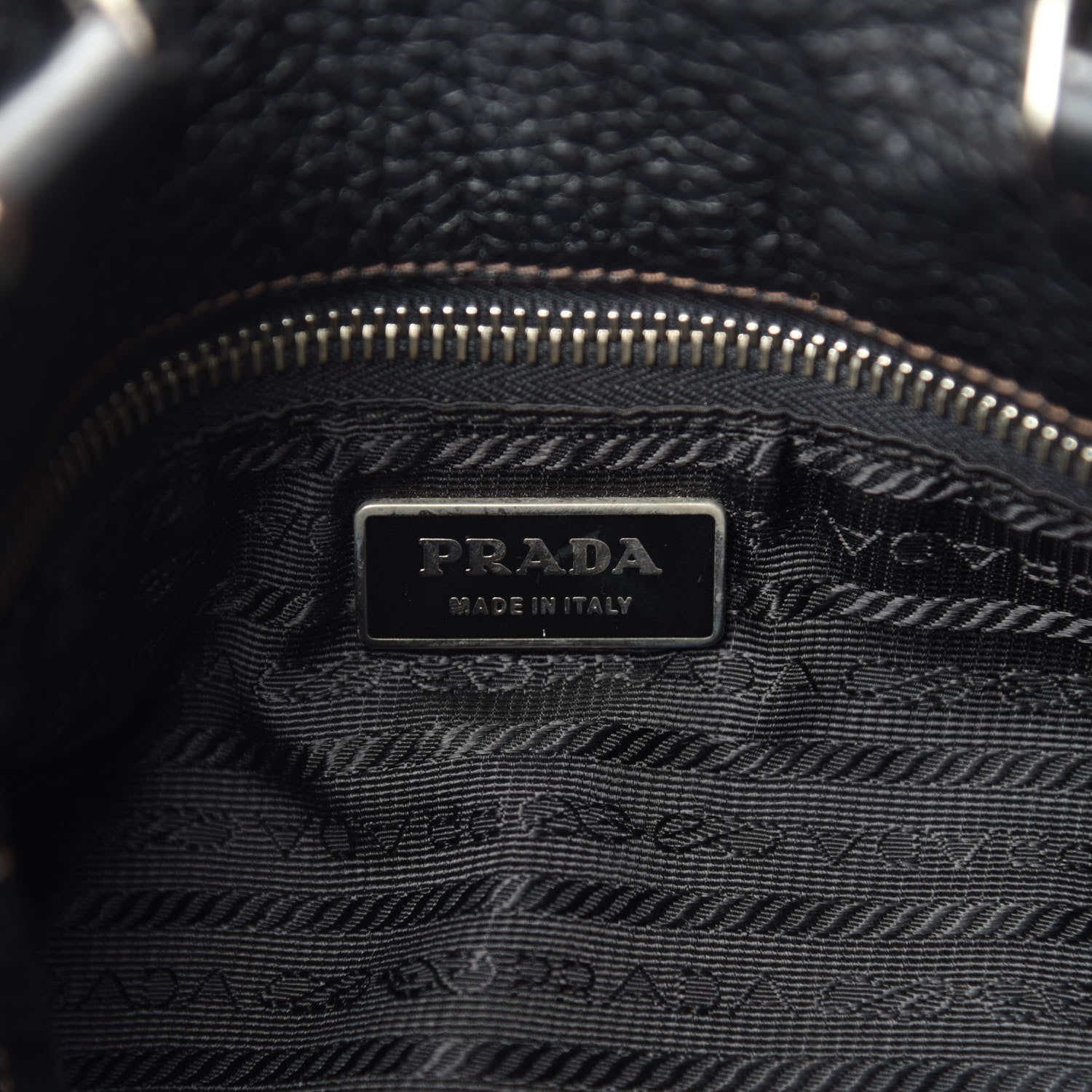 Prada Vitello Daino Shopping Tote Black 8 of 12