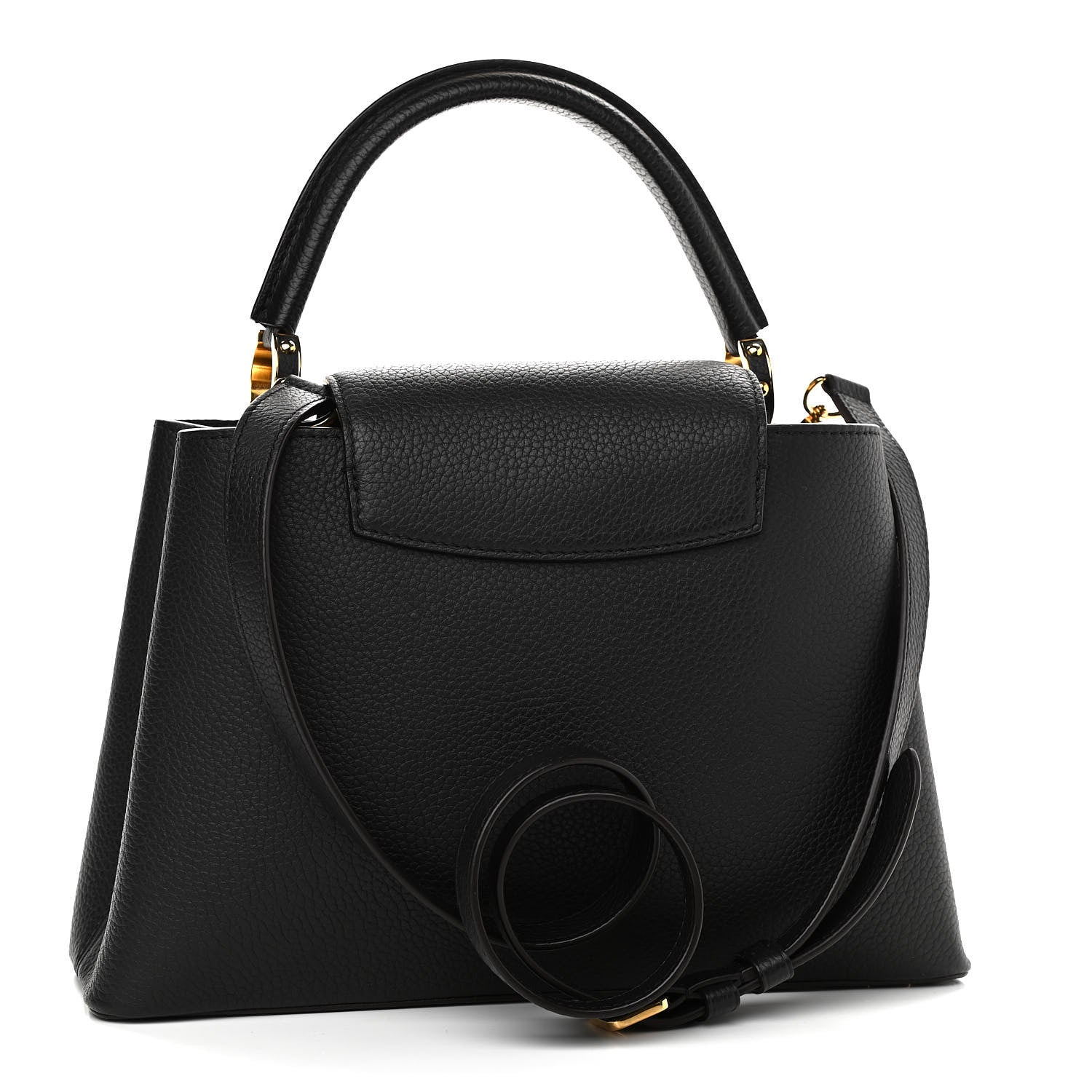Louis Vuitton Taurillon Capucines PM Black 3 of 9