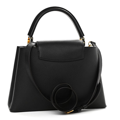Louis Vuitton Taurillon Capucines PM Black 3 of 9