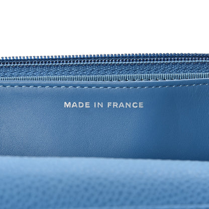 Chanel Iridescent Caviar Quilted Wallet On Chain WOC Blue 7 of 13