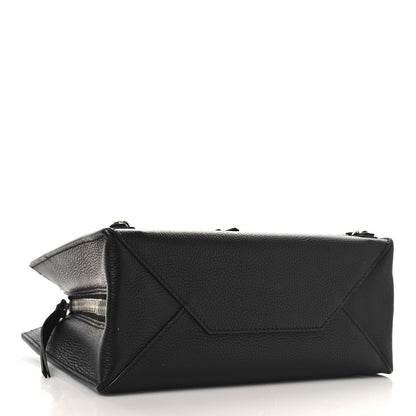 Balenciaga Grained Calfskin Papier Mini A4 Zip Around Tote Black 5 of 11