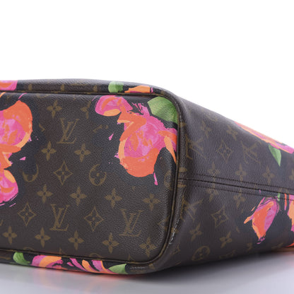 Louis Vuitton Monogram Roses Neverfull MM 7 of 9