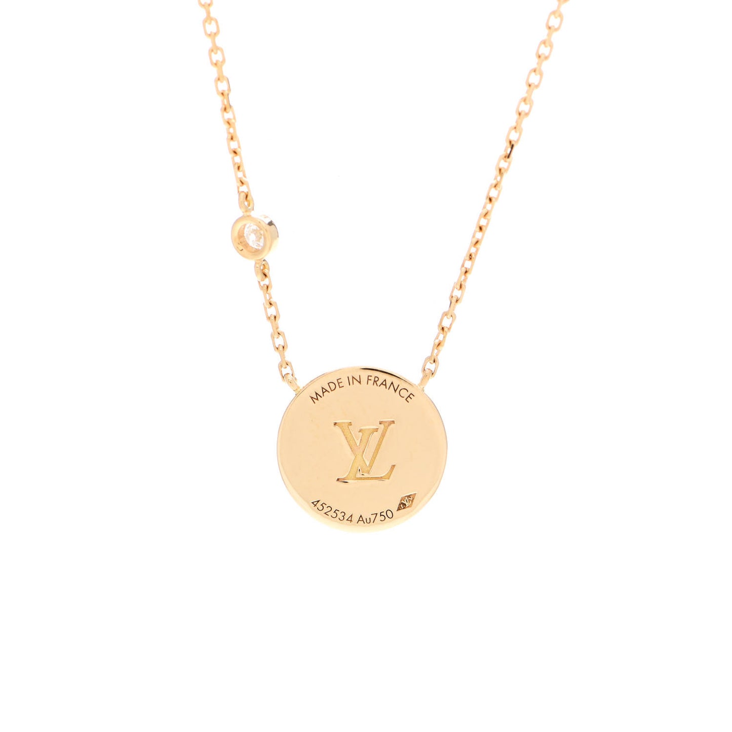 18K Yellow Gold Diamond Lapis Lazuli Color Blossom BB Sun Pendant Necklace