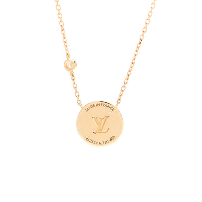Louis Vuitton 18K Yellow Gold Diamond Lapis Lazuli Color Blossom BB Sun Pendant Necklace 3 of 4