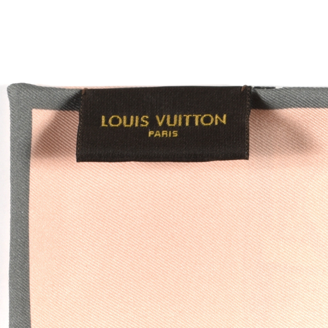 Louis Vuitton Silk Monogram Trunks Bandeau Rose Poudre 4 of 4
